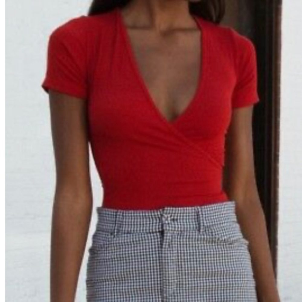 BRANDY MELVILLE RED BODY SUIT